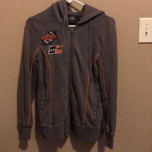 Harley Davidson hooded zipper sweatshirt